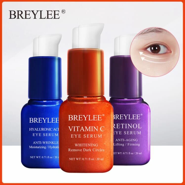 

BREYLEE Hyaluronic Acid Eye Serum Retinol Vitamin C Eye Care Cream Skin Care Eye Bags Moisturizing Dark Circles Firming Eye Mask