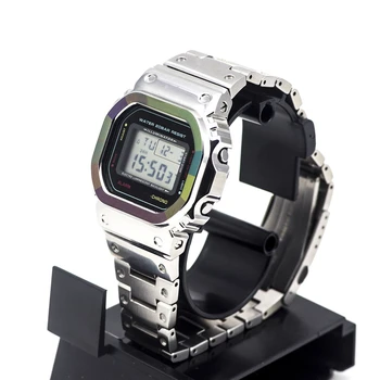 

DW5600 GW-M5610 Limited Edition Rainbow Ring Watch Set Bezel 100% Metal 316L Stainless Steel