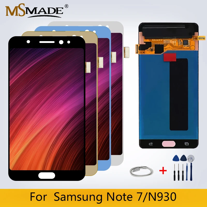 

N930 New Original LCD For Samsung Galaxy Note7 Note 7 FE N930 N930 LCD Display Touch Screen Digitizer Parts Free Shipping+Gift