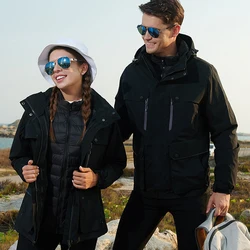 Snow Mountain Clothing Winter Snowboard Wear for Men Windproof Waterproof Ski Suit Male Down Jacket And Overalls Skiing Pants
