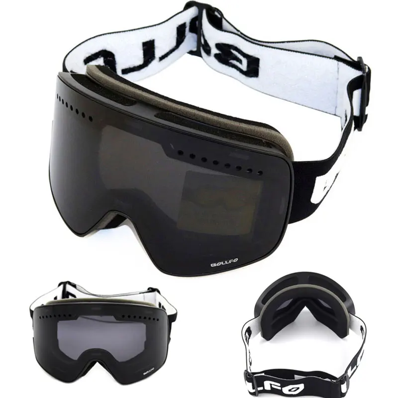 Magnetic Double Layer Polarized Lens Ski Goggles Skiing Anti-fog UV400 Snowboard Goggles Men Women Ski Glasses Eyewear