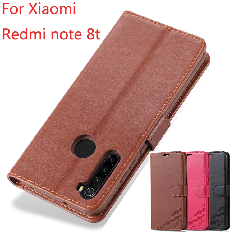 

For Xiaomi redmi Note 8t Case AZNS High Quality Case For Xiaomi redmi Note 8t Flip Wallet Leather Magnetic Case Stand Cover