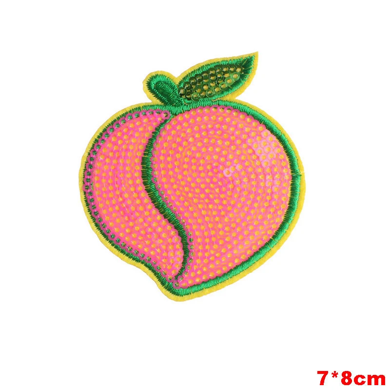 Пищевые фруктовые нашивки Цветочные наклейки утюжок на одежду термопечать