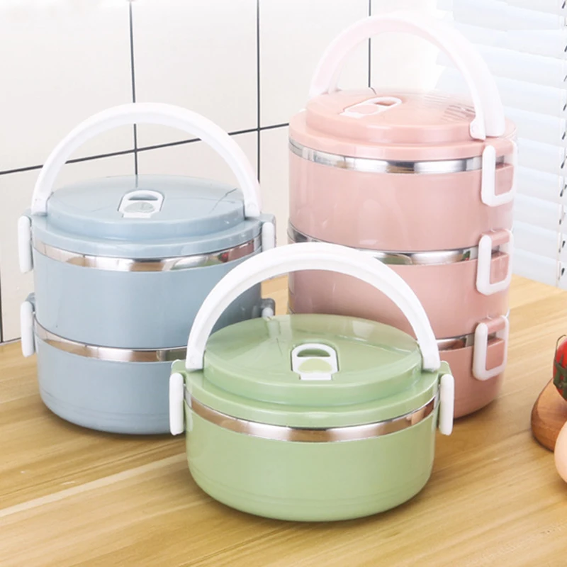 0.7-2.8L Food Thermos Box Thermal Stainless Steel Bento Lunch Container Storage Portable Picnic For Soup |