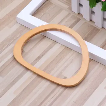 

One Pieces Wooden Handle Replacement DIY Handbag Purse Frame Bag Accessories M5TE