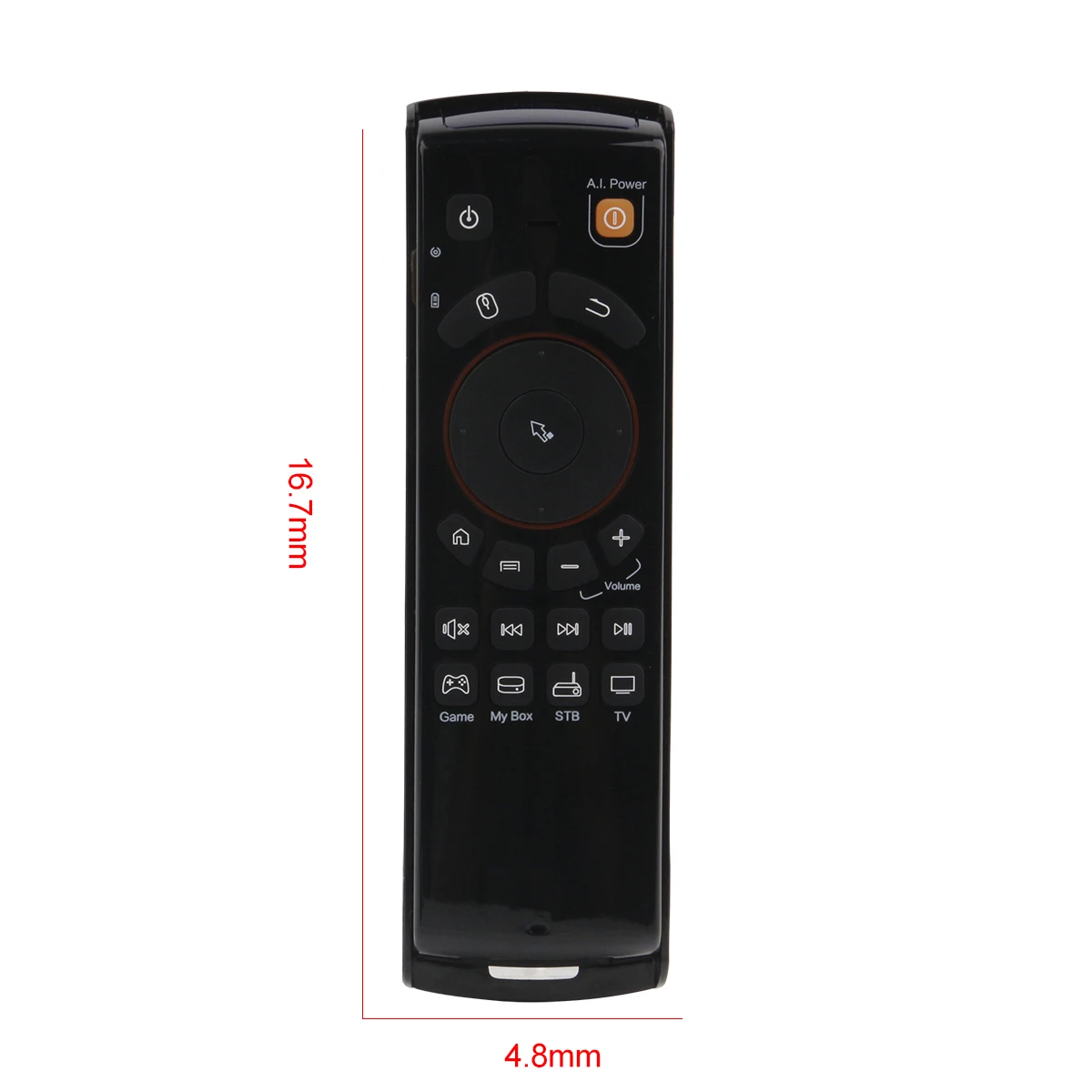 Koop RF 2.4GHz draadloze frequentie air mouse wireless keyboard afstandsbediening 3in1 gyroscoop voor Windows XP Vista 7 MAC Linux android.