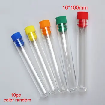 

10pcs Multifunctions Lab Container Environmental Bottle Hardness Test Clear Disposable Tube Plastics &cap