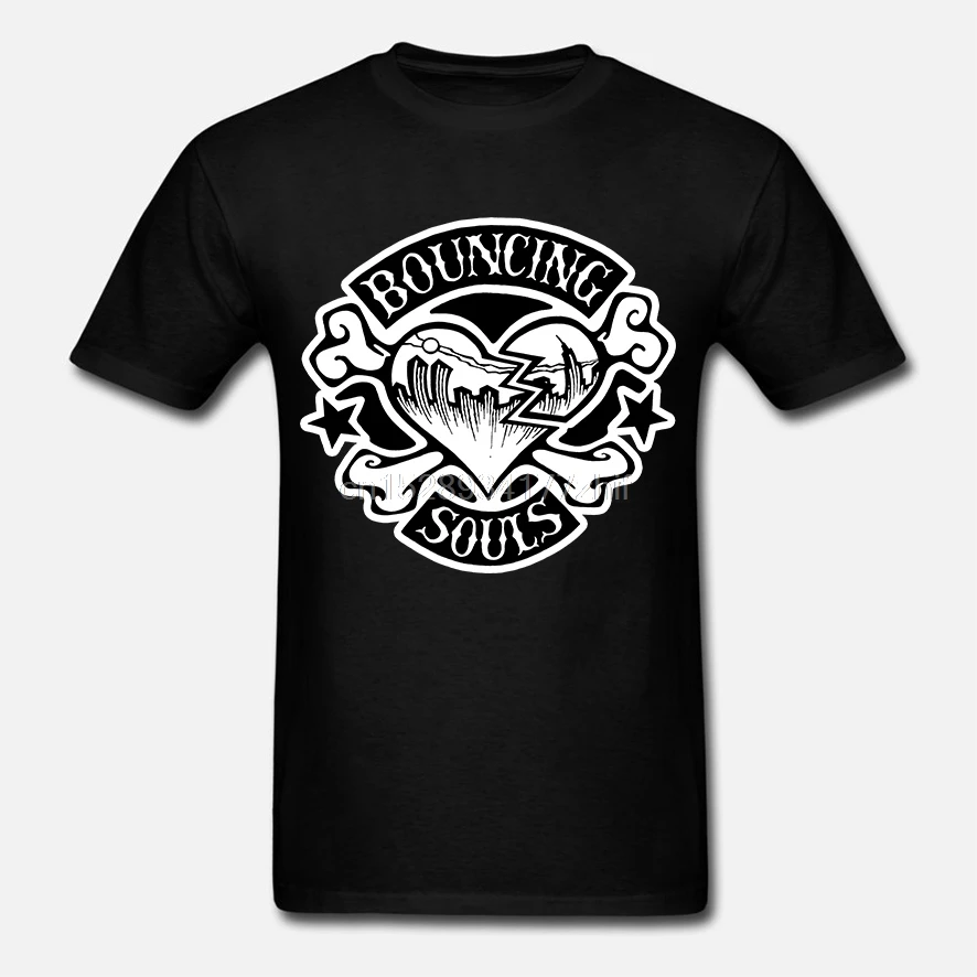 Футболка The Bouncing Souls черная футболка в американском стиле панк-рок-группы New branswick |