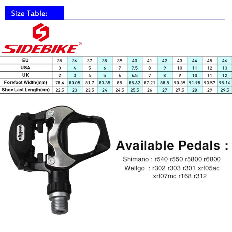 SIDEBIKE men carbon fiber cycling shoes add road bike pedals breathable self-locking ultra-light racing bicycle shoes
