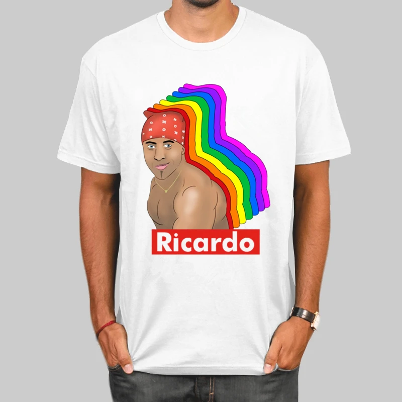 Ricardo Milos Эстетическая Vaporwave Винтажная летняя мужская футболка Харадзюку уличная футболка Hombre Мужская забавная футболка - Цвет: B