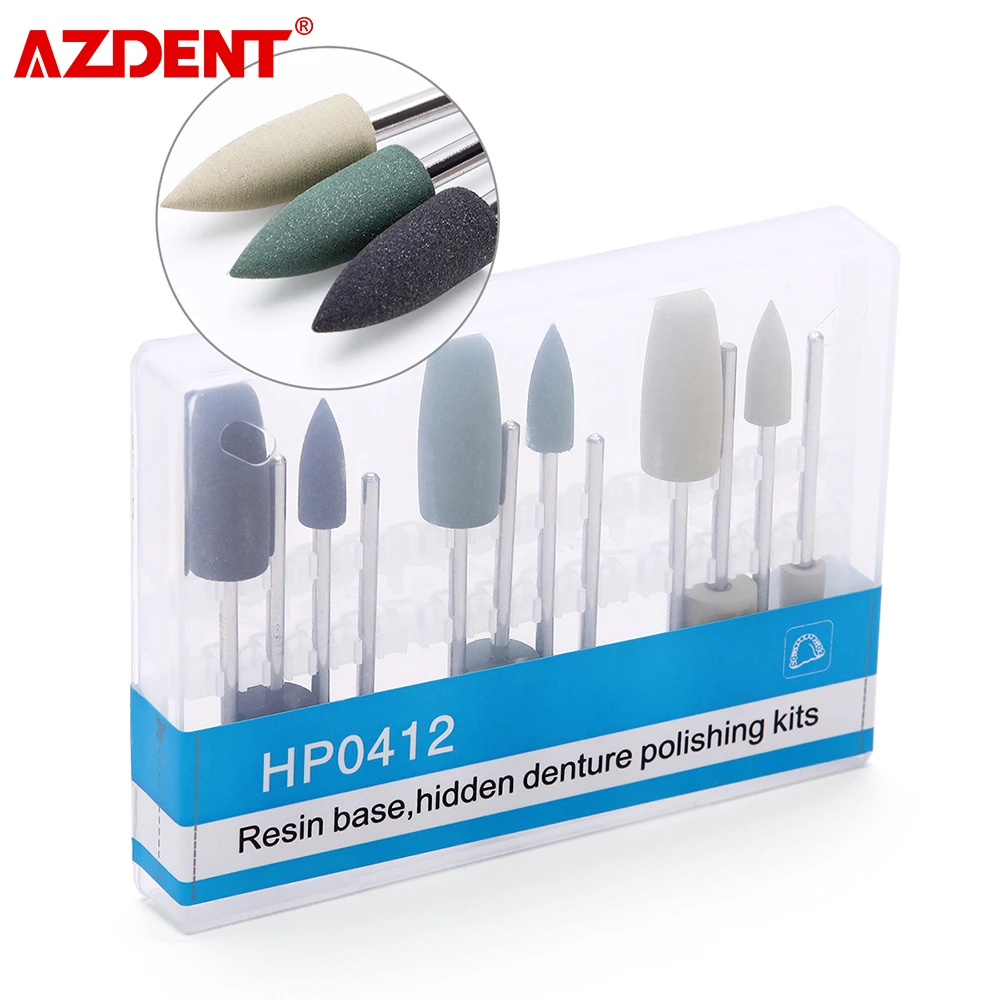 12PCS Silicnone Grinding Heads HP0412 for Smoothing Polishing Teeth 12PCS Silicnone Grinding Heads HP0412 for Smoothing Polishing Teeth
