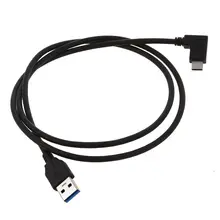USB 3,0 type A штекер для USB 3,1 type C штекер под прямым углом USB кабель для синхронизации данных и зарядки разъем для планшетного компьютера ПК мобильного телефона
