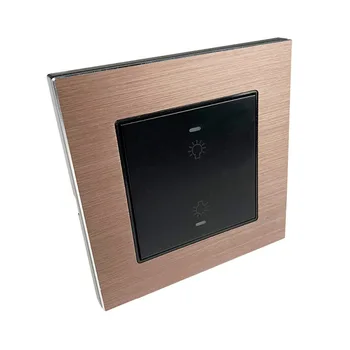 

Kincony 2 4 6 Gang Self Reset Wall Switch with LED Brushed 86*86 Module for KC868 Smart Home Automation Module Controller System