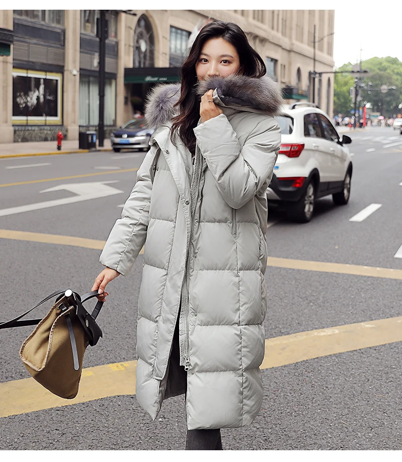 Высокое качество, женский пуховик, длинная куртка, новинка, зимнее теплое пальто с капюшоном, женская мода, свободные парки, Женское пальто WM114