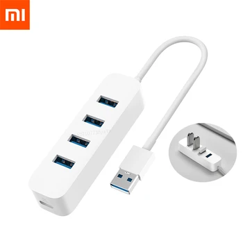 

Xiaomi 4 Ports USB3.0 Hub with Stand-by Power Supply Interface USB Hub Extender Extension Connector Adapter For Tablet Computer