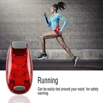

Night Running Reflective Equipment Safety Bicycle LED Light Clip Running Light Arm Warning Wristband Cycling Light Helmet Light