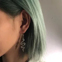 Trendy Vintage Snake Shape Dangle Earrings for Women Girl Retro Drop Earrings Cute Small Object Earring Jewelry Bijoux 1