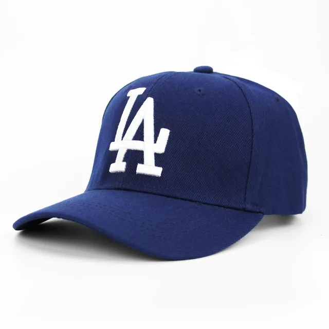 Unisex Embroidered Letter LA Dodgers Baseball Caps for Women Men Snapback Hip Hop Hat Outdoor Summer Hats Adjustable Casual Cap Navy