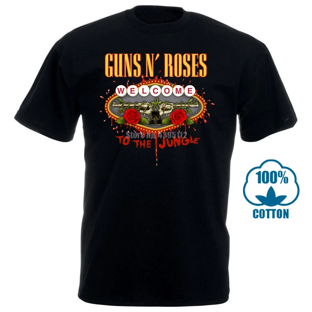 Официальный Лицензированный guns N Roses Добро пожаловать в джунгли футболка рок