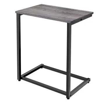 

Solid Console Table Sofa Side End Table Metal And Wood C Table Moveable Couch Table Console Table For Bedroom Living Room Dorm