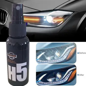 

50ML Car Headlight Repair Agent H5 Headlight Restoration Polish Oxidation Coating Headlight Polishing Anti-scratch Liquid