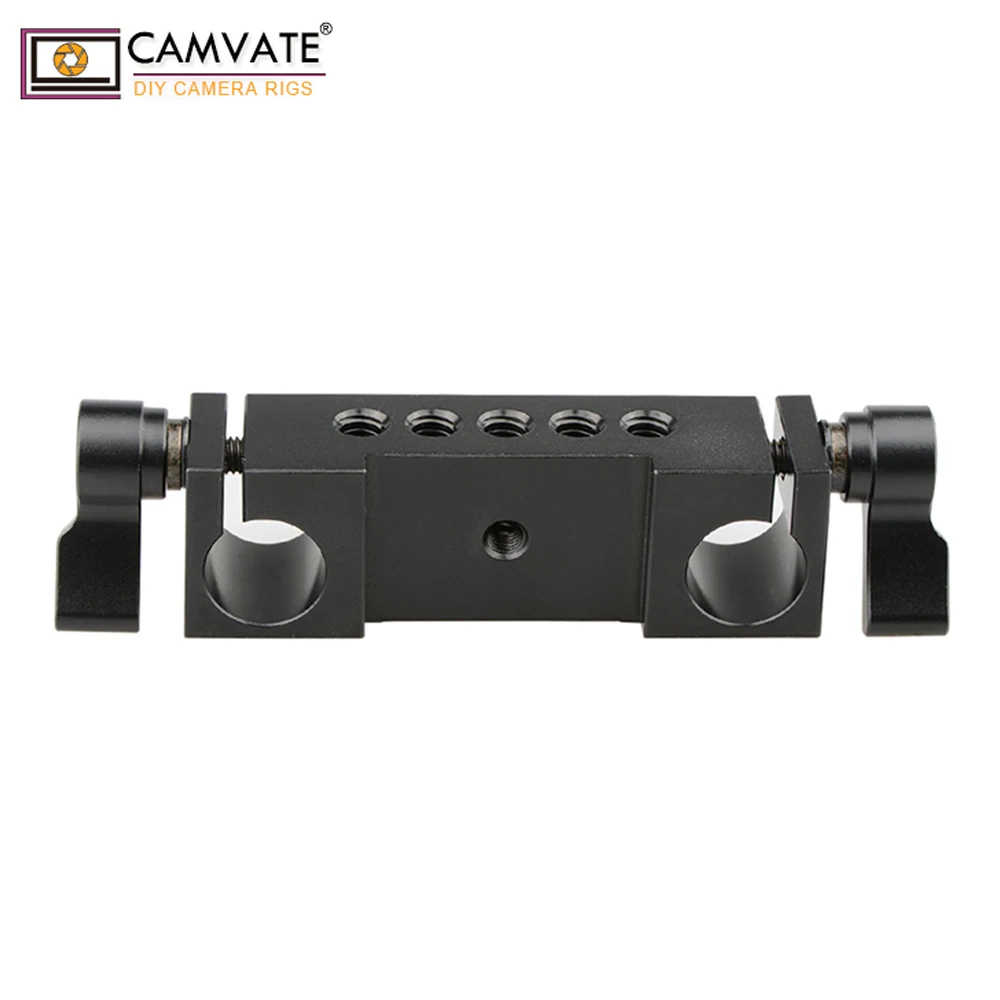 CAMVATE 2 шт. Стандартный 15 мм стержневой зажим с 1/4 &quot 20 ниток монтажное отверстие