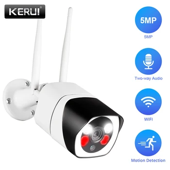

KERUI HD 5MP Wireless Double light source IP Camera Waterproof Outdoor wifi Camera Camera IR home Security Surveillance