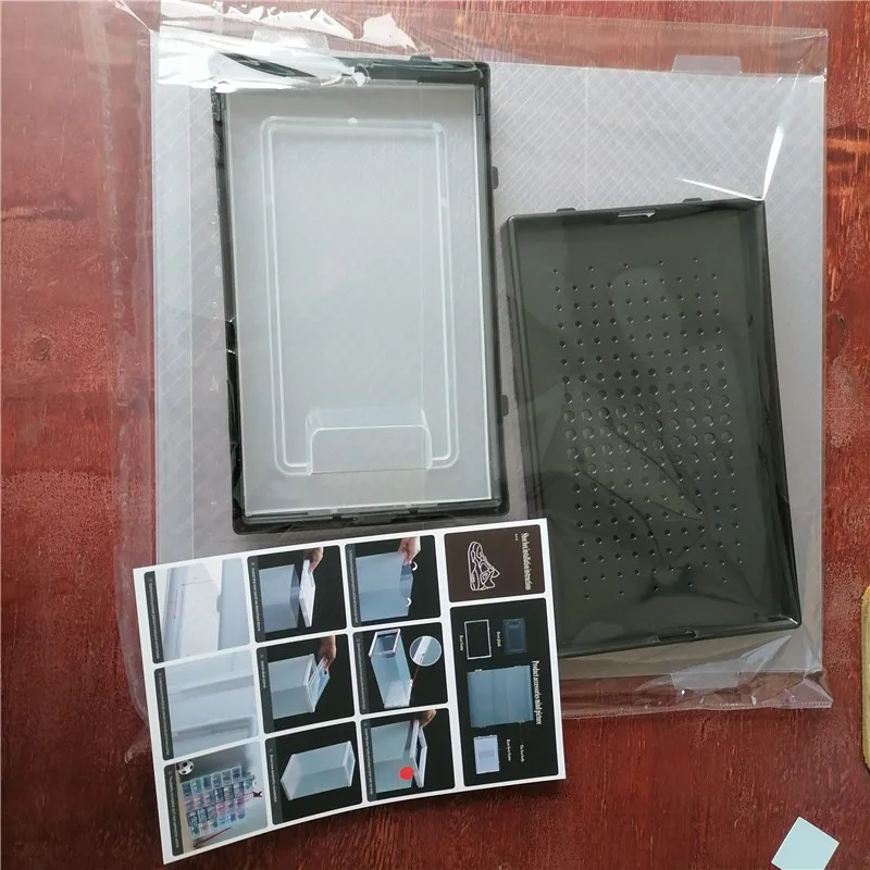 Flip Open Cover Durable Plastic Shoe Storage Transparent Box Divider Drawer Portable Shoes Organizer - 1 Pcs