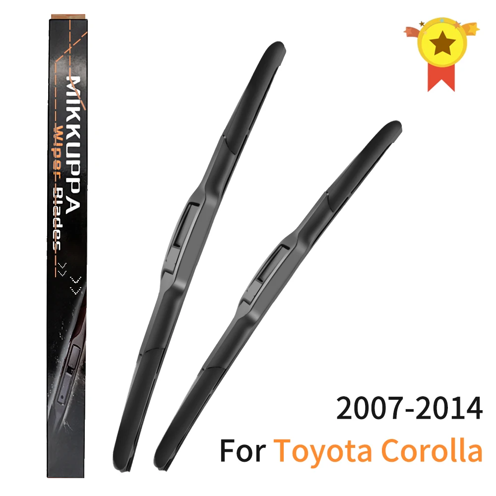 Mikkuppa Wiper Blades For Toyota Corolla 2007-2014 Pair 26"+14" Windshield Windscreen Wiper Auto Car Accessories