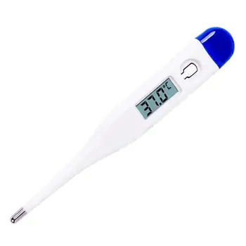 

Electronic Thermometer Practical Plastic Quick-Response Fast Reading Temperature Measurement Tool with Button Battery