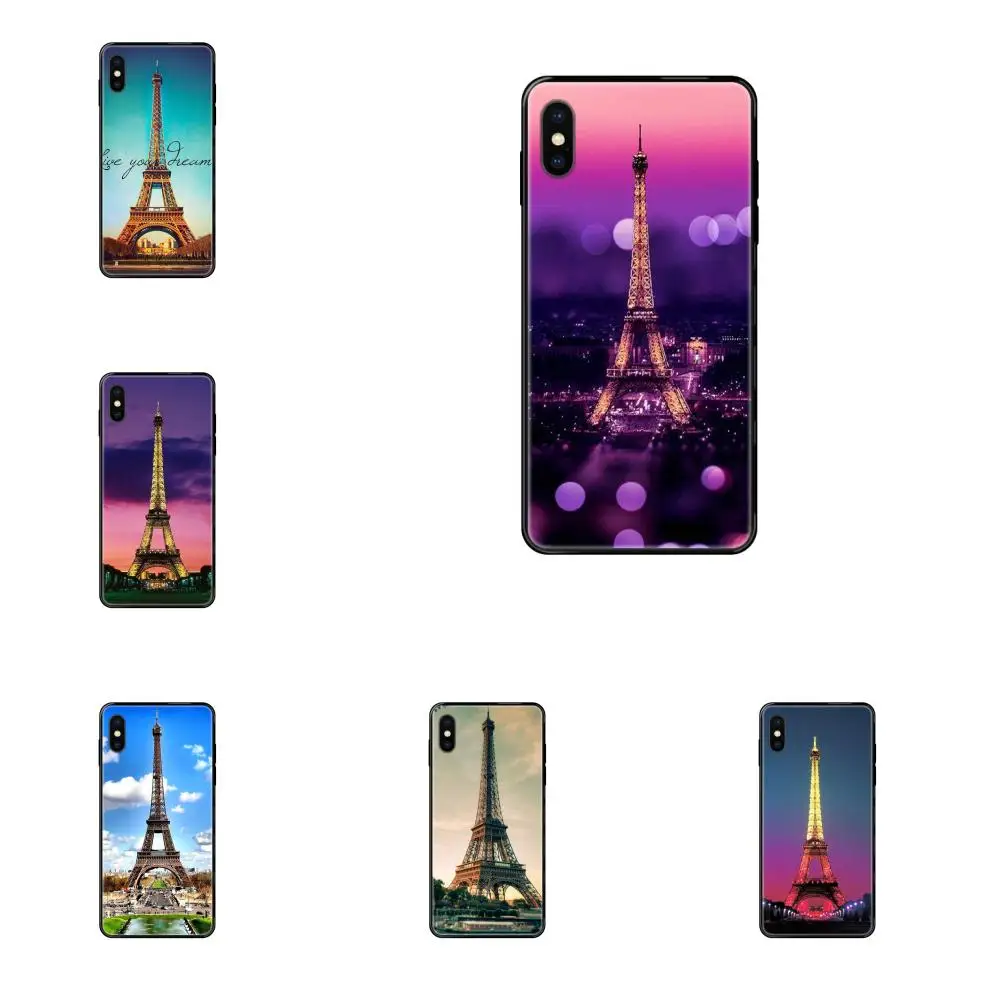 Soft TPU Black Protector Eifel Tower For Xiaomi Redmi 3S 4X 4A 5 5A 6 6A 7 7A 8 8A 8T 9 9A K20 K30 S2 Y2 Pro Plus Ultra | Мобильные