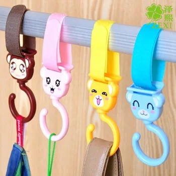 

Z5141 Cute Animal Modeling Multi-functional Velcro Hook Creative-360-Degree Rotating 2 PCs