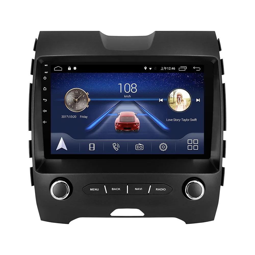 Android 9,0 система автомобиля ips сенсорный экран стерео для ford edge 2012- лет плеер стерео