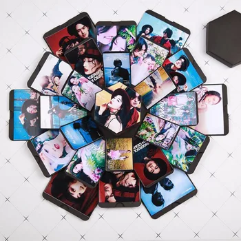 

Creative Explosion Photo Album Bomb Box DIY Scrapbook Hexagonal Love Note Exploding Box Festival Birthday Surprise Gift Dropship