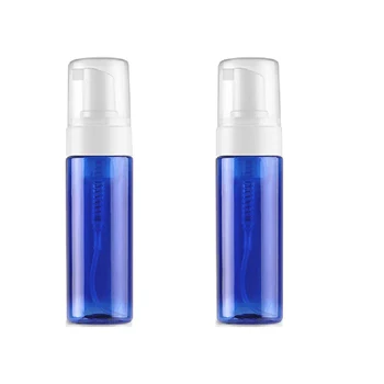 

20pcs/lot 150ml 5oz Clear White Blue Plastic Foamer Bottle Pump Mini Travel Size Soap Dispenser Bottle