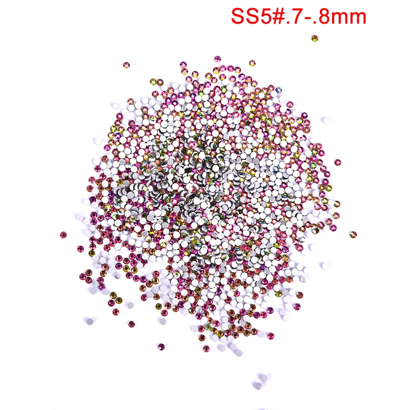 1Bag Fix Rhinestones For Nail Art Decoration Shoes And Dancing Decoration Super Glitter Flatback Multicolor Non Hot - Цвет: A4