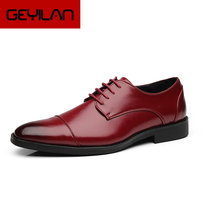 

Brand Men Italian Dress Leather Shoes Fashion Men Luxury Designer Formal Business Wedding Shoes Big Size Handmade Oxfords