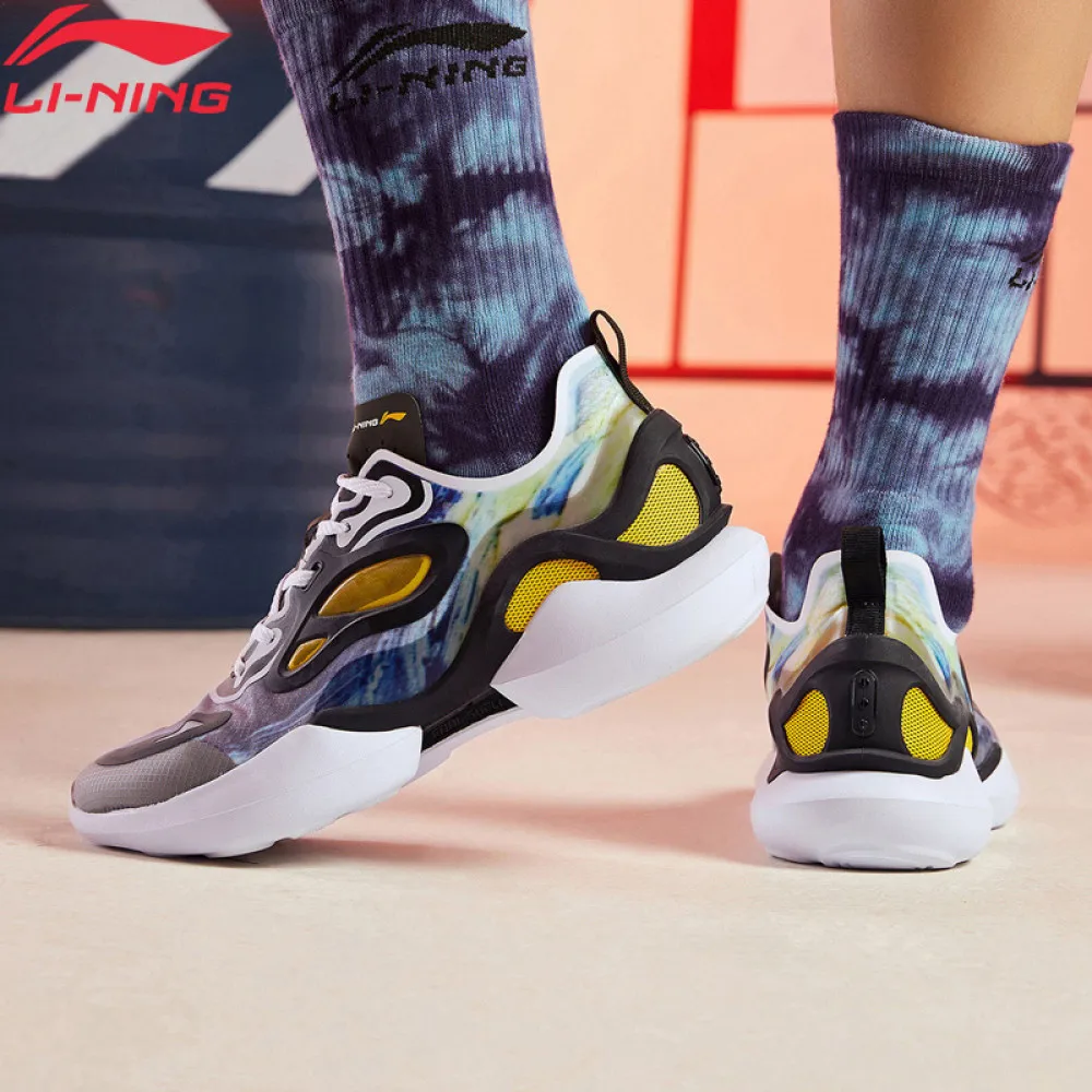  Li Ning Для мужчин растет Звездные стильные кроссовки Lifestyle светильник Вес подкладка дышащая Спортивная обувь носимых ли нин кроссовки AGL…