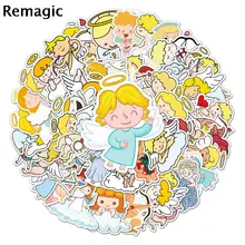 

50pcs Angel Cartoon scrapbooking Stickers packs Waterproof Skateboard Suitcase Guitar Graffiti decals pasters Kid Toy
