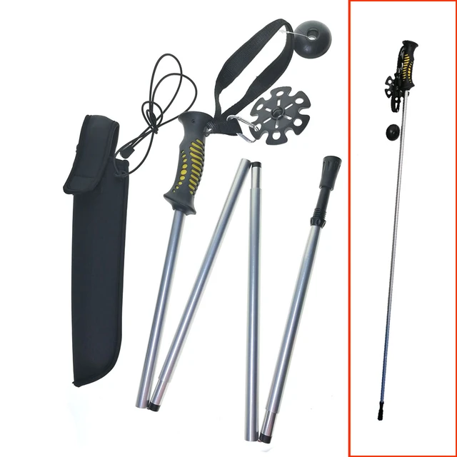 139cm Folding Alumimum Wading Staff Light Weight Fly Fishing Stick Tackle  Rods With Pouch Outdoor Hiking Fishing Accessories - Fishing Tools -  AliExpress