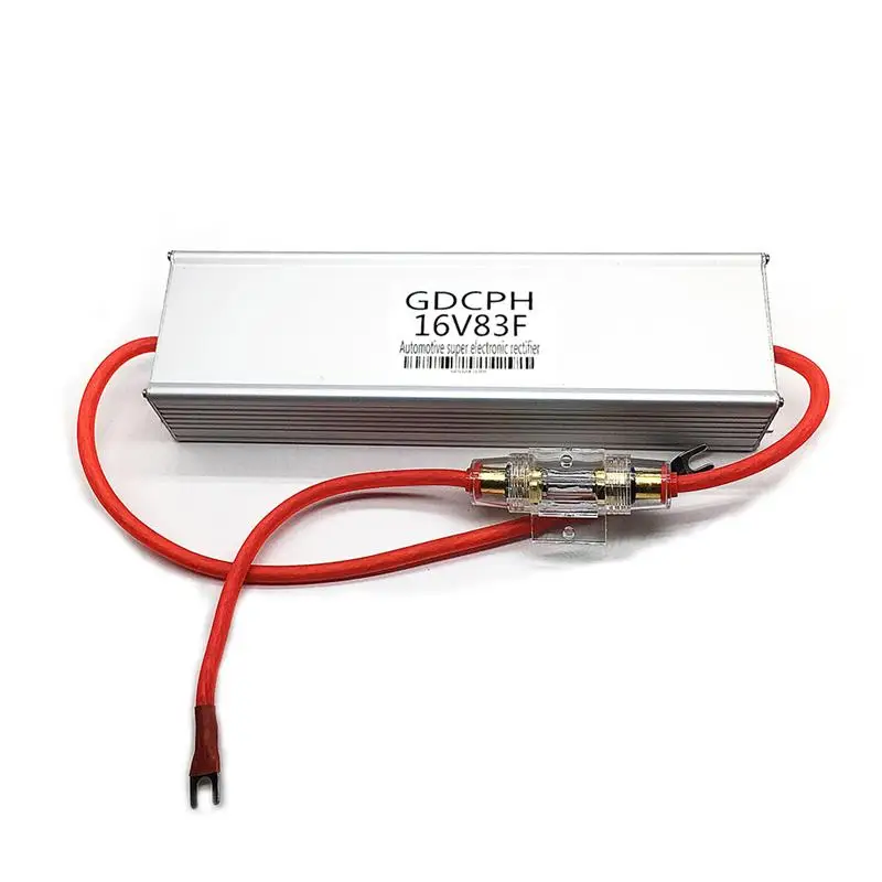 

16V 83F Car Rectifier Power Relay Auto Capacitor Vehicle Capacitor Filter Connector Electronic ignition booster