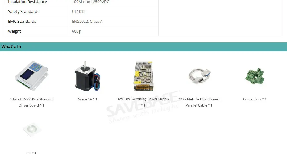 ЧПУ Маршрутизатора Комплект 4-оси M335 Драйвер Мотора 0.5A-3.5A+ 1.26 Nm Nema23 Шаговый Мотор