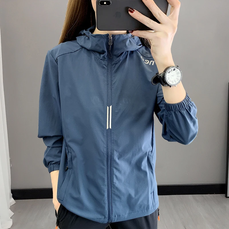 Oversize Women's Breathable Sun Protection Loose Fishing Hiking Thin Coat Outdoor Sports Skin Clothing XS-4XL hiking jackets