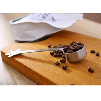 

3-Pack 20Ml Stainless Steel Coffee Cocoa Beans Measuring Spoon Life Tea Spoon for Bulk Tea Coffee