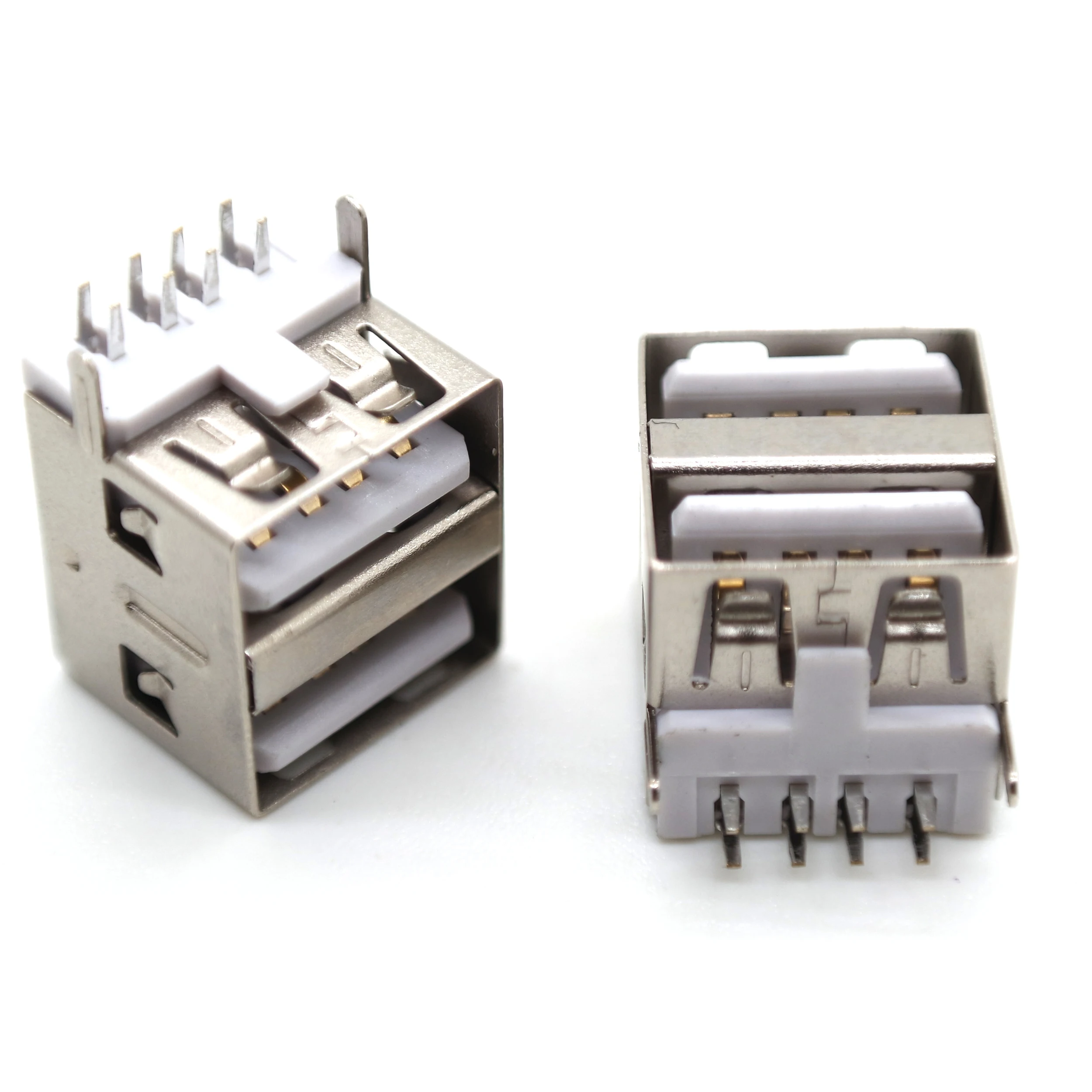 

30 pieces of a f90 degree double-layer short body 11.5 flat elastic straight edge straight foot white glue iron shell USB base