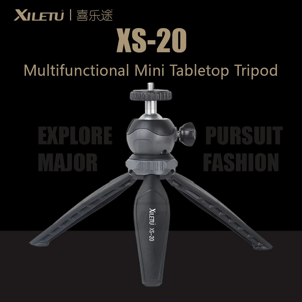 XILETU XS 20 Настольный мини штатив держатель для телефона Подставка с зажимом и