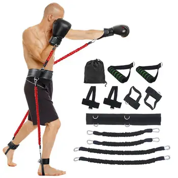 

12 PCS 100lb to 140lb Resistance Bands Strength Arms Legs Butt Muscles and Agility Workout Equipment Boxing Basketball Training