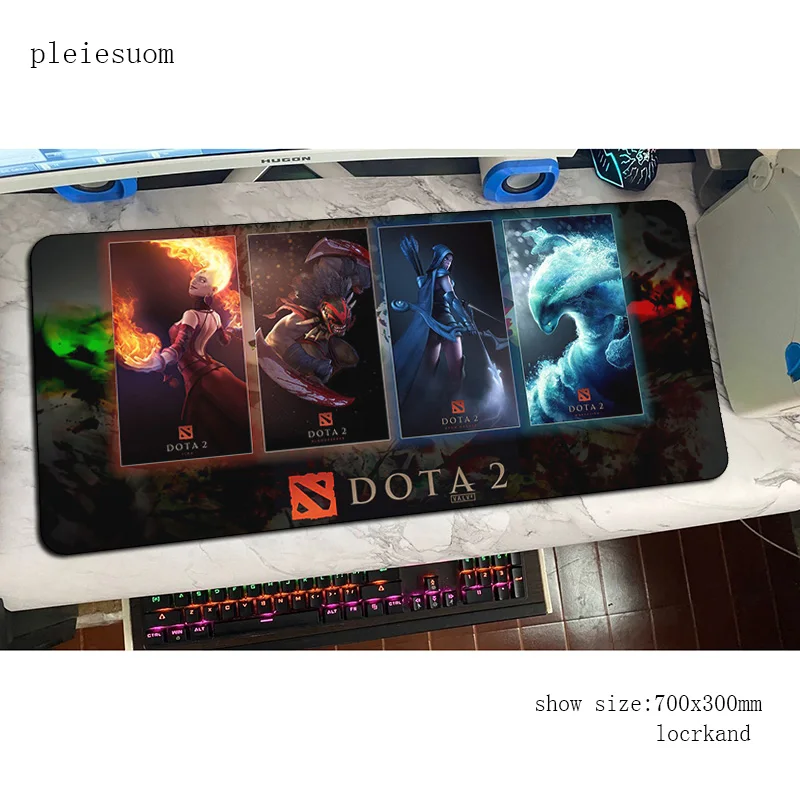 Коврик для мыши dota esports компьютерный геймерский коврик locrkand padmouse большой 900x400 мм