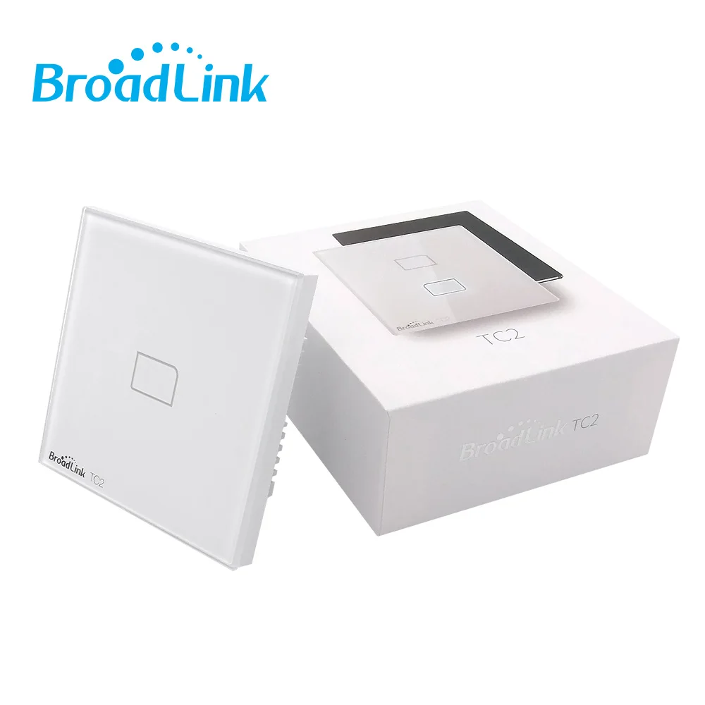 Broadlink TC2 1/2/3 Gang UK настенный сенсорный выключатель света 433 МГц Беспроводное