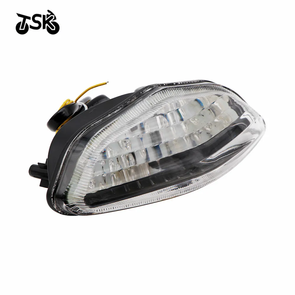 Luz trasera de freno con lente ahumada personalizada con indicadores de señal de giro integrados 1999-2007 Compatible con Suzuki Hayabusa GSXR1300 2003-2006 Katana 600/750 2003-2006 GSX-F 600/700